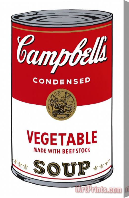 Andy Warhol Campbell's Soup I Vegetable C 1968 Stretched Canvas Painting / Canvas Art