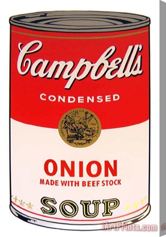 Andy Warhol Campbell's Soup Onion Stretched Canvas Print / Canvas Art