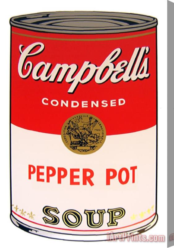 Andy Warhol Campbell's Soup Pepper Pot Stretched Canvas Painting / Canvas Art