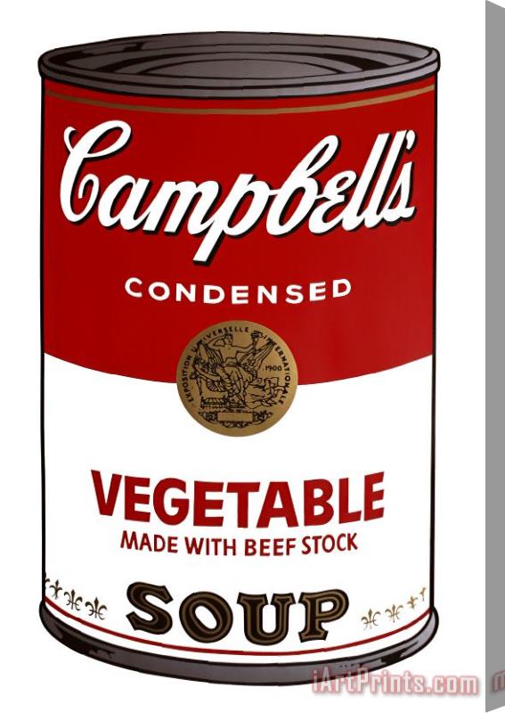 Andy Warhol Campbell's Soup Vegetable Stretched Canvas Painting / Canvas Art