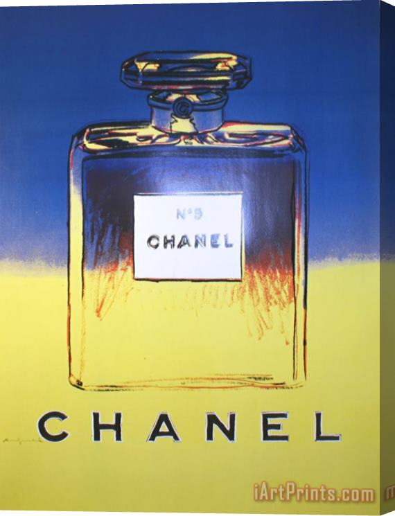 Andy Warhol Chanel Yellow And Blue Stretched Canvas Painting / Canvas Art