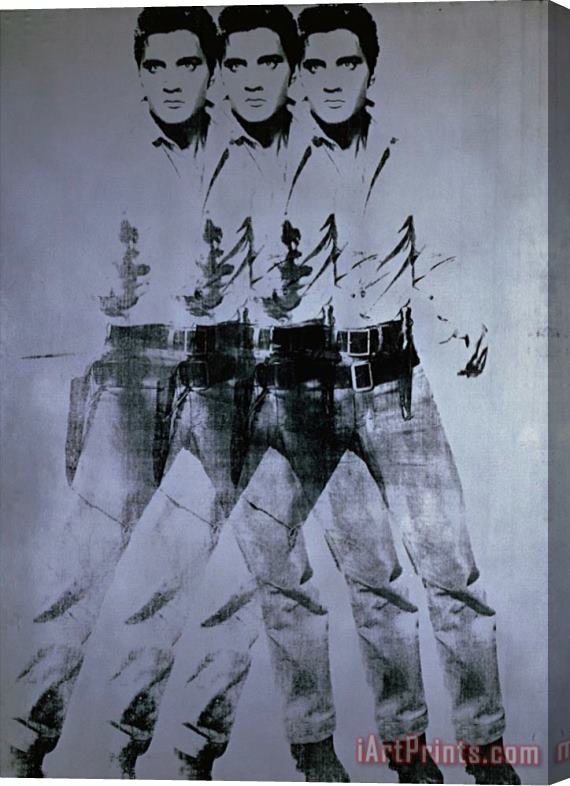 Andy Warhol Elvis 1963 Triple Elvis Stretched Canvas Print / Canvas Art