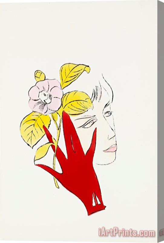 Andy Warhol Female Head Stretched Canvas Print / Canvas Art