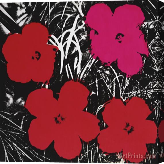 Andy Warhol Flowers Red And Pink C 1964 Stretched Canvas Painting / Canvas Art