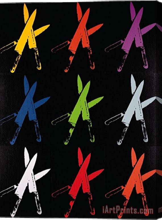 Andy Warhol Knives C 1981 82 Multi Stretched Canvas Print / Canvas Art