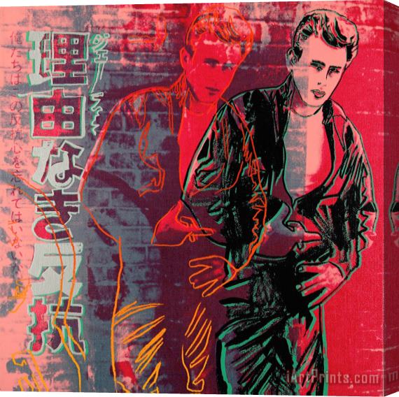 Andy Warhol Rebel Without a Cause (james Dean) Stretched Canvas Print / Canvas Art