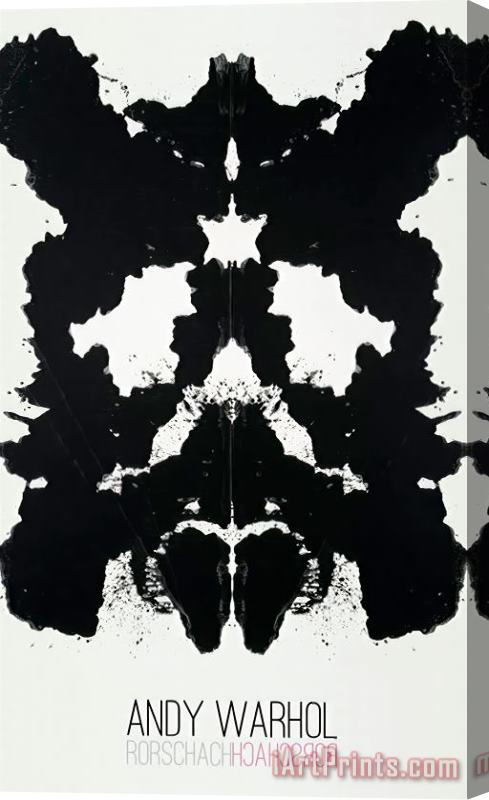 Andy Warhol Rorschach 1984 Stretched Canvas Painting / Canvas Art