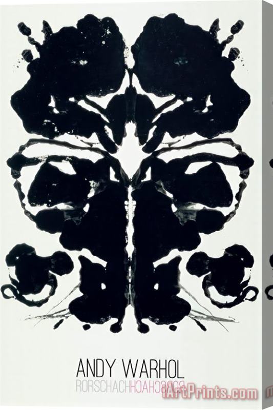 Andy Warhol Rorschach Stretched Canvas Print / Canvas Art