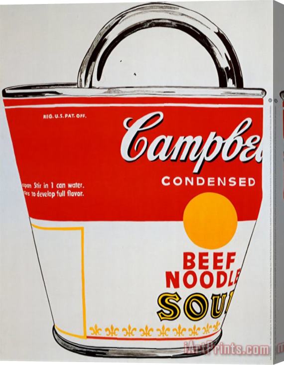 Andy Warhol Soup Can Bag Stretched Canvas Painting / Canvas Art