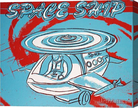 Andy Warhol Space Ship C 1983 Stretched Canvas Print / Canvas Art