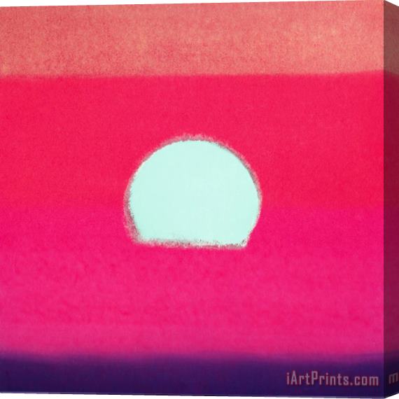 Andy Warhol Sunset C 1972 40 40 Fuchsia Stretched Canvas Painting / Canvas Art