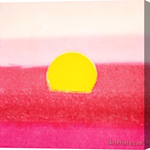 Andy Warhol Sunset C 1972 40 40 Pink Stretched Canvas Painting / Canvas Art