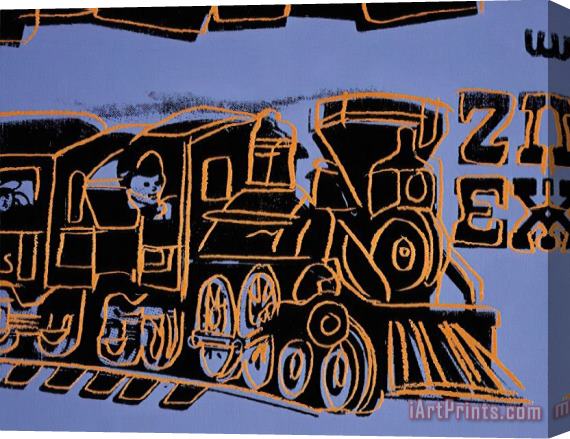 Andy Warhol Train C 1983 Stretched Canvas Print / Canvas Art