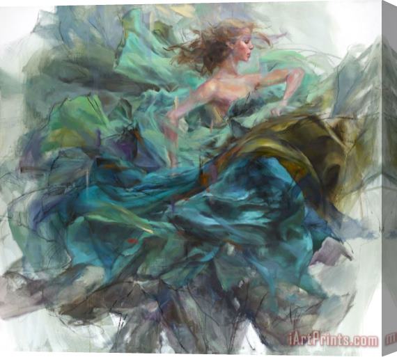 Anna Razumovskaya Emerald Splendor Stretched Canvas Print / Canvas Art