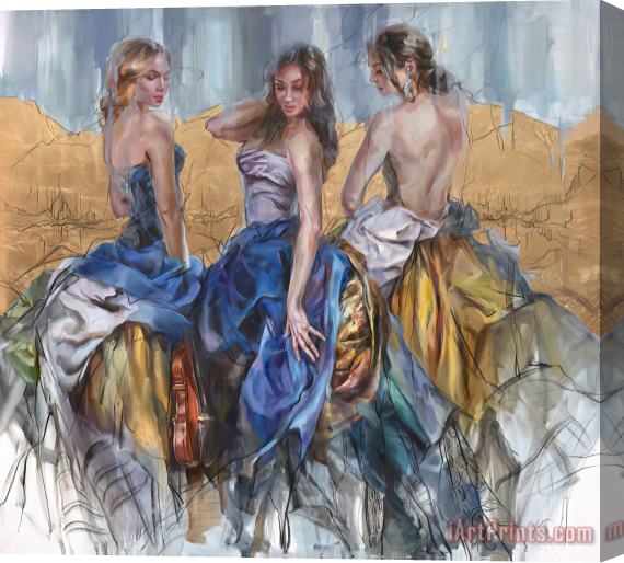Anna Razumovskaya Golden Kingdom Stretched Canvas Print / Canvas Art
