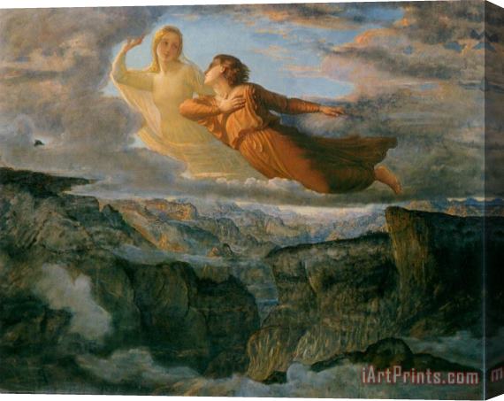Anne Francois Louis Janmot The Poem of The Soul The Ideal Stretched Canvas Painting / Canvas Art