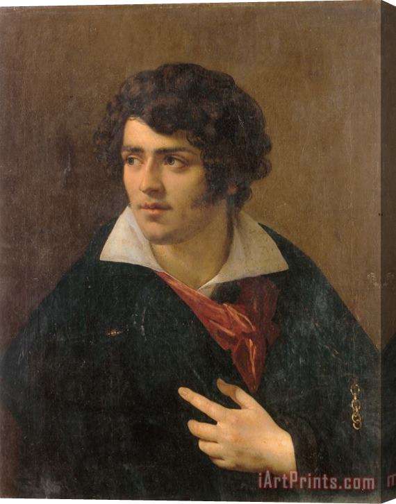 Anne Louis Girodet De Roucy Triosson Portrait of a Young Man Stretched Canvas Print / Canvas Art