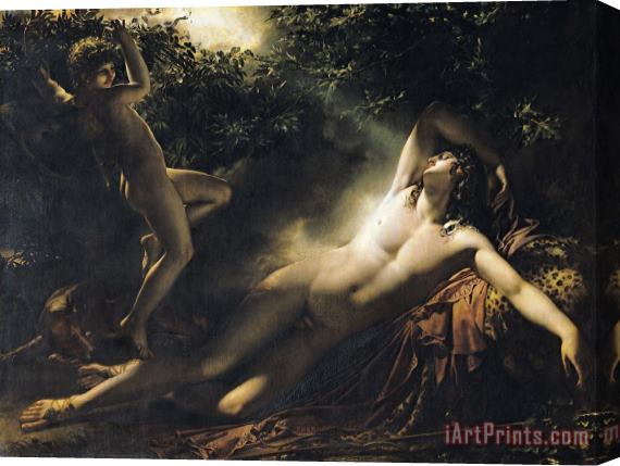 Anne Louis Girodet de RoucyTrioson The Sleep of Endymion Stretched Canvas Print / Canvas Art