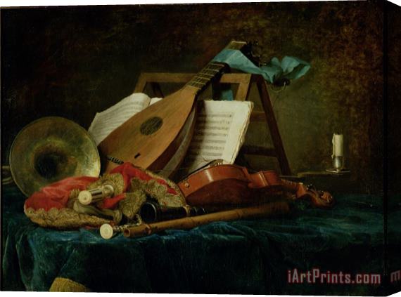 Anne Vallaer-Coster The Attributes of Music Stretched Canvas Painting / Canvas Art