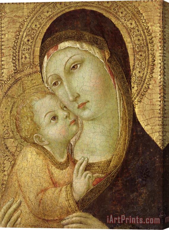 Ansano di Pietro di Mencio Madonna and Child Stretched Canvas Painting / Canvas Art