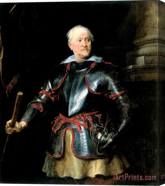 Anthonie Van Dyck Portrait of a a Man in Armor Stretched Canvas Print / Canvas Art