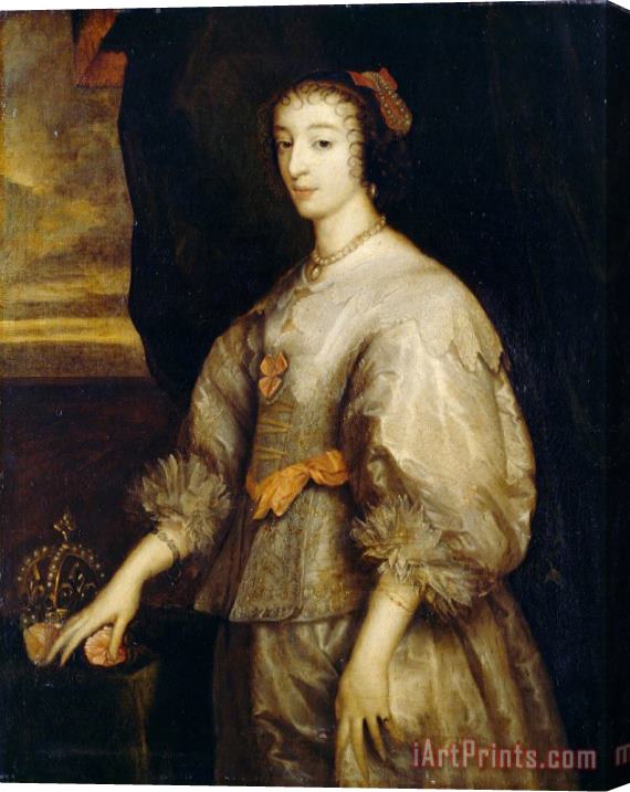 Anthonie Van Dyck Queen Henrietta Maria Stretched Canvas Painting / Canvas Art