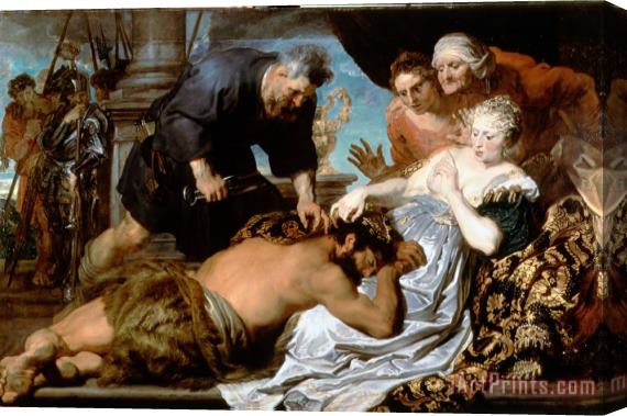 Anthonie Van Dyck Samson And Delilah 2 Stretched Canvas Painting / Canvas Art