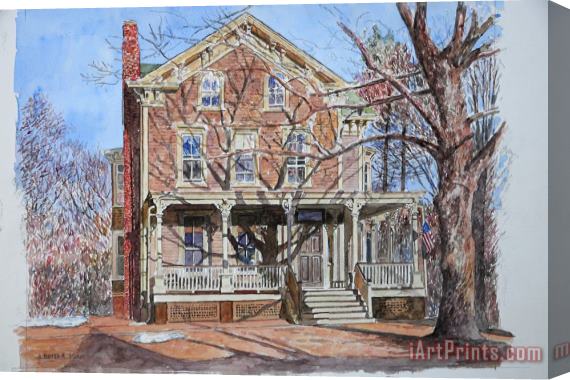 Anthony Butera Historic Home Westifled New Jersey Stretched Canvas Painting / Canvas Art