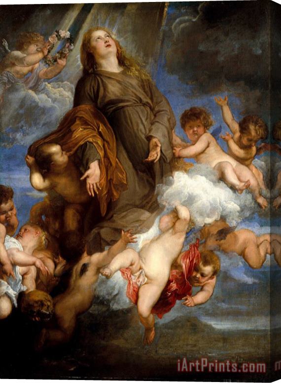 Anthony van Dyck Saint Rosalie Interceding for The Plague Stricken of Palermo Stretched Canvas Painting / Canvas Art
