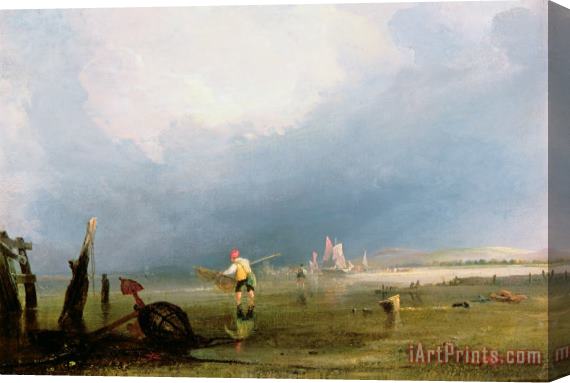 Anthony Vandyke Copley Fielding Beach at Shoreham Stretched Canvas Painting / Canvas Art