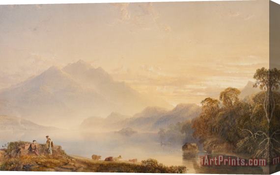 Anthony Vandyke Copley Fielding Ben Venue And The Trossachs Seen From Loch Achray Stretched Canvas Print / Canvas Art