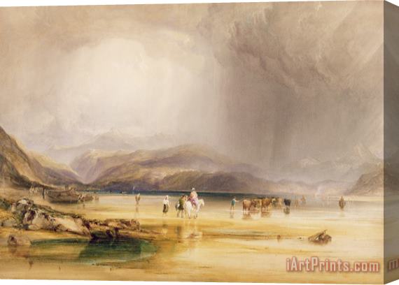 Anthony Vandyke Copley View from Snowdon from Sands of Traeth Mawe Stretched Canvas Painting / Canvas Art