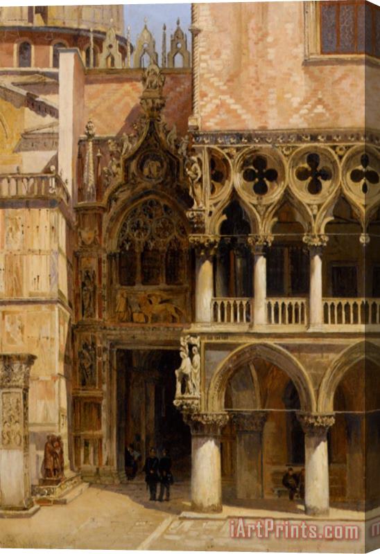 Antonietta Brandeis Port Della Carta Doges Palace Stretched Canvas Painting / Canvas Art
