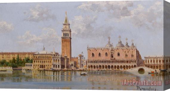 Antonietta Brandeis The Doges Palace And Campanile Venice Stretched Canvas Painting / Canvas Art