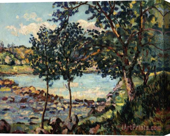 Armand Guillaumin River Landscape Stretched Canvas Painting / Canvas Art