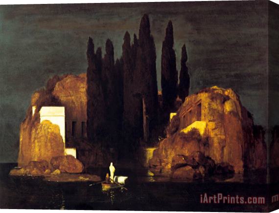 Arnold Bocklin Isle of The Dead Version I Stretched Canvas Print / Canvas Art