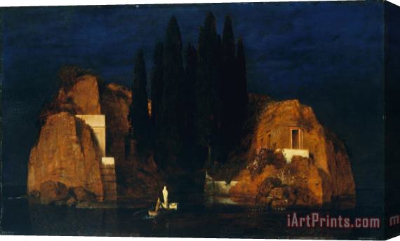 Arnold Bocklin Isle of The Dead Version II Stretched Canvas Print / Canvas Art