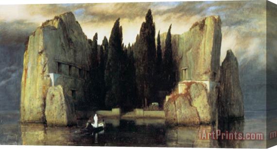 Arnold Bocklin Isle of The Dead Version III Stretched Canvas Painting / Canvas Art