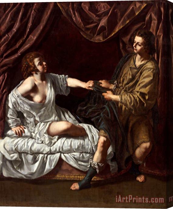 Artemisia Gentileschi Joseph And Potiphar's Wife, 1622 Stretched Canvas Painting / Canvas Art