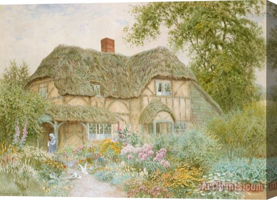 Arthur Claude Strachan A Surrey Cottage Stretched Canvas Painting / Canvas Art