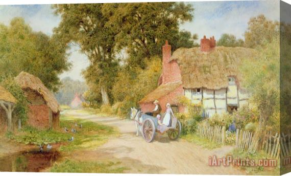 Arthur Claude Strachan A Warwickshire Lane Stretched Canvas Print / Canvas Art