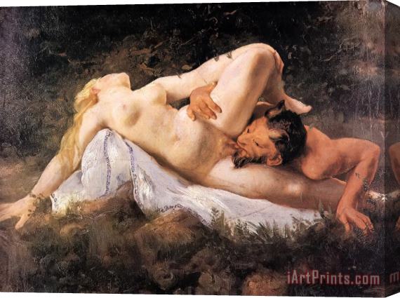 Arthur Fischer Satyr Satisfying Nymph, 1900 Stretched Canvas Painting / Canvas Art