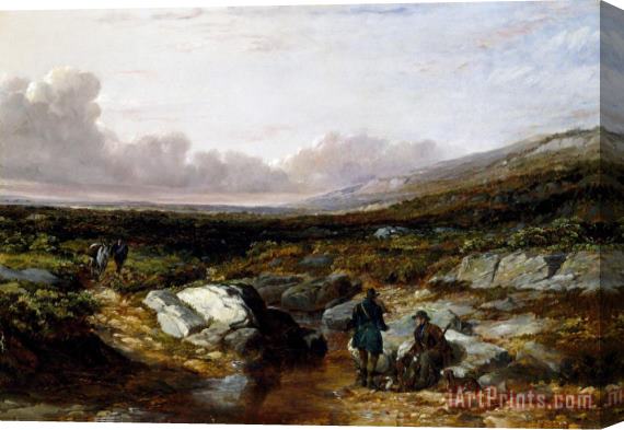 Arthur Fitzwilliam Tait Deer Stalking in Scotland Getting Ready Stretched Canvas Print / Canvas Art