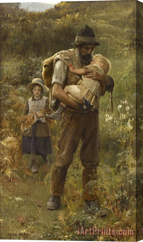 Arthur Hacker Home From The Fields Stretched Canvas Print / Canvas Art