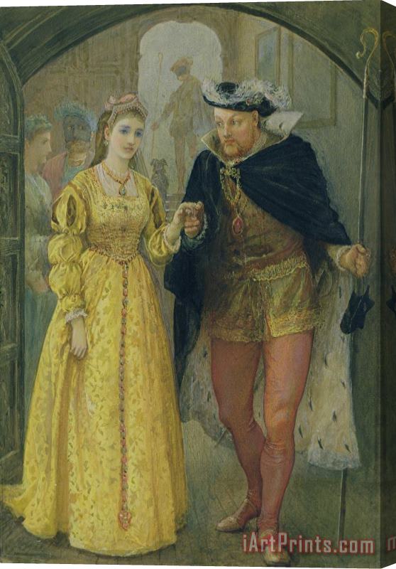 Arthur Hopkins Henry VIII and Anne Boleyn Stretched Canvas Painting / Canvas Art