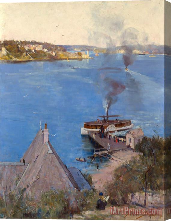 Arthur Streeton From Mcmahon's Point Stretched Canvas Print / Canvas Art