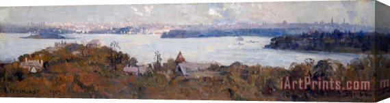 Arthur Streeton Sydney Harbour From Penshurst (cremorne) Stretched Canvas Print / Canvas Art
