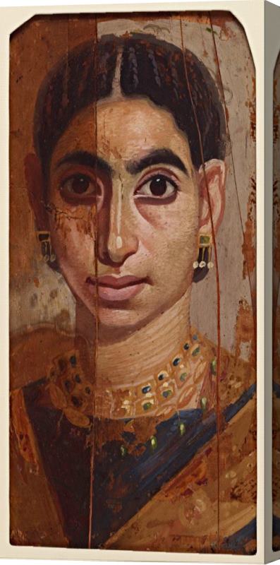 Artist, Maker Unknown, Egyptian Portrait of a Woman Stretched Canvas Print / Canvas Art
