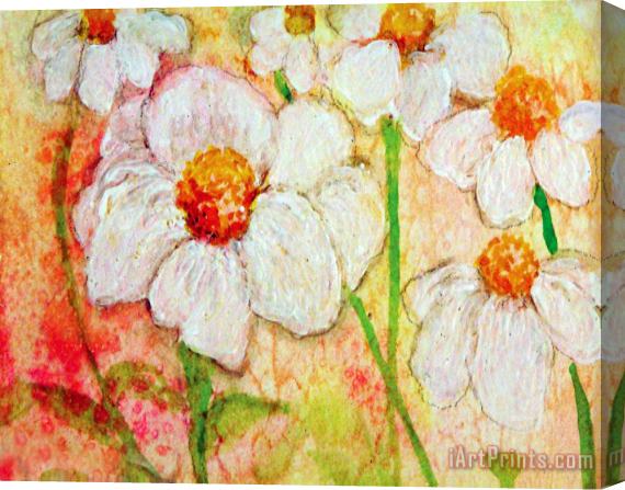 Ashleigh Dyan Moore Purity of White Flowers Stretched Canvas Painting / Canvas Art