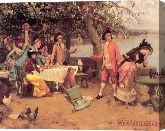 Auguste Emile Pinchart The Toast Stretched Canvas Print / Canvas Art